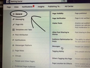 screenshot facebook page settings